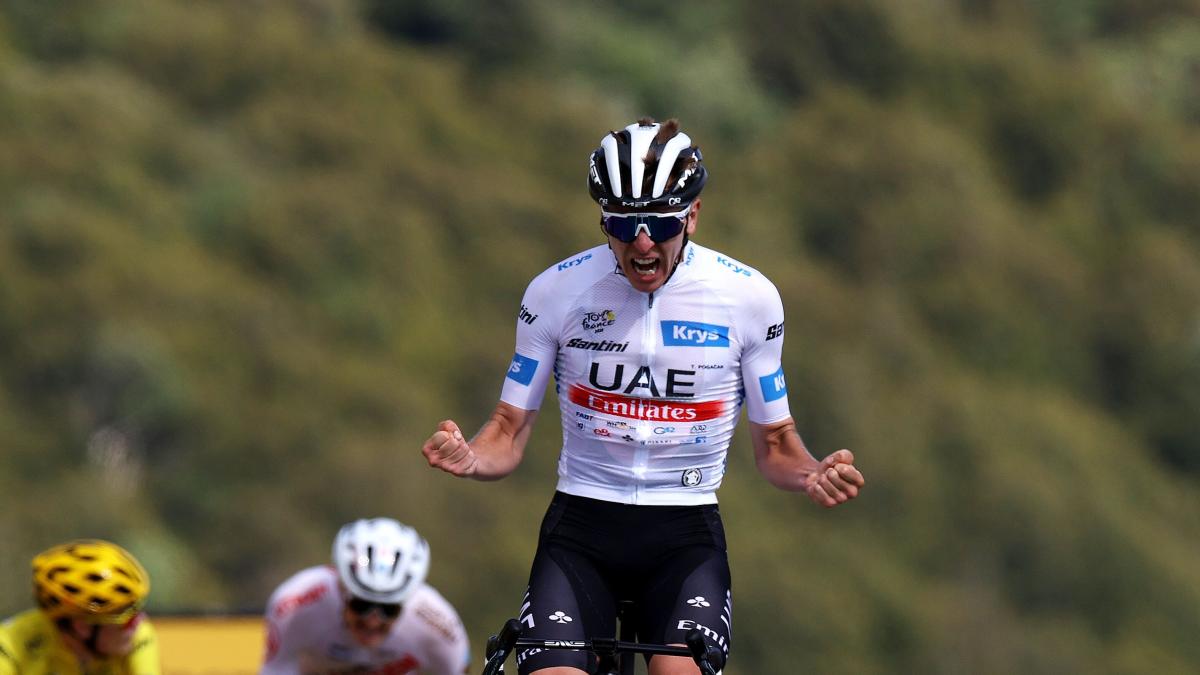 Tadej Pogacar at Tour de France